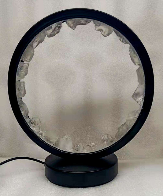 Clear Quartz Crystal LED USB Table Lamp - MarshallsHealthShop