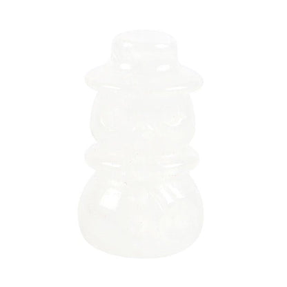 Clear Quartz Crystal Snowman - MarshallsHealthShop
