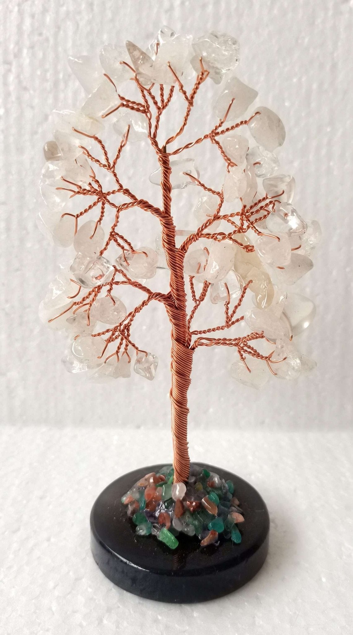 Clear Quartz Tree Agate Base - MarshallsHealthShop