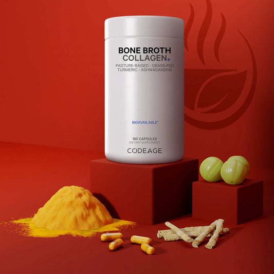 CODEAGE Grass Fed Organic Bone Broth Collagen 180's - MarshallsHealthShop