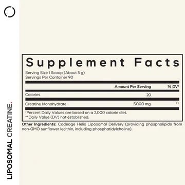 CODEAGE Liposomal Creatine Powder 455g - 1st Stop Marshall's Health Shop, Gift Shop! - Heath and Natural Therapy New Brighton Christchurch - Naturopath