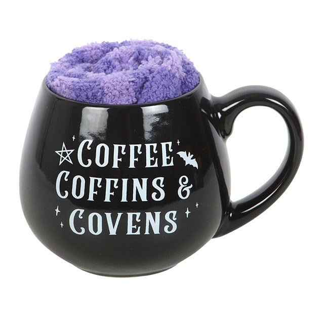 Coffee Coffin & Covens Mug And Socks Set - MarshallsHealthShop