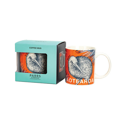 Coffee Mug Kiwi Stripe Orange - MarshallsHealthShop