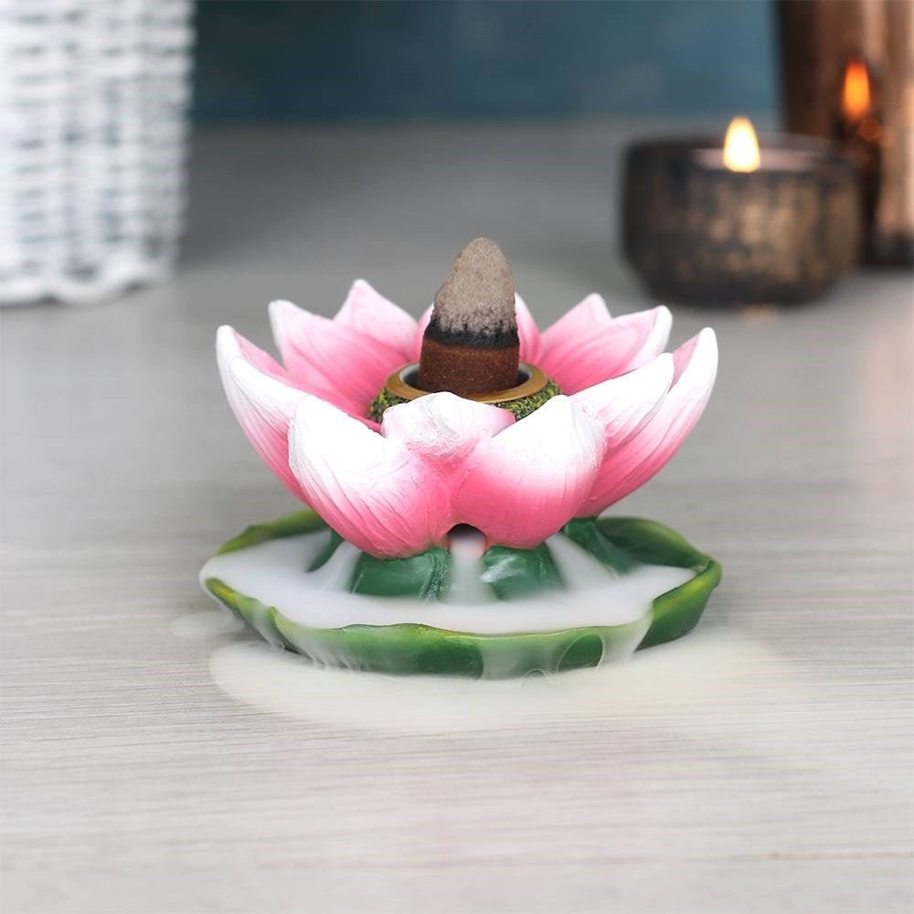 Colourful Lotus Backflow Burner - MarshallsHealthShop