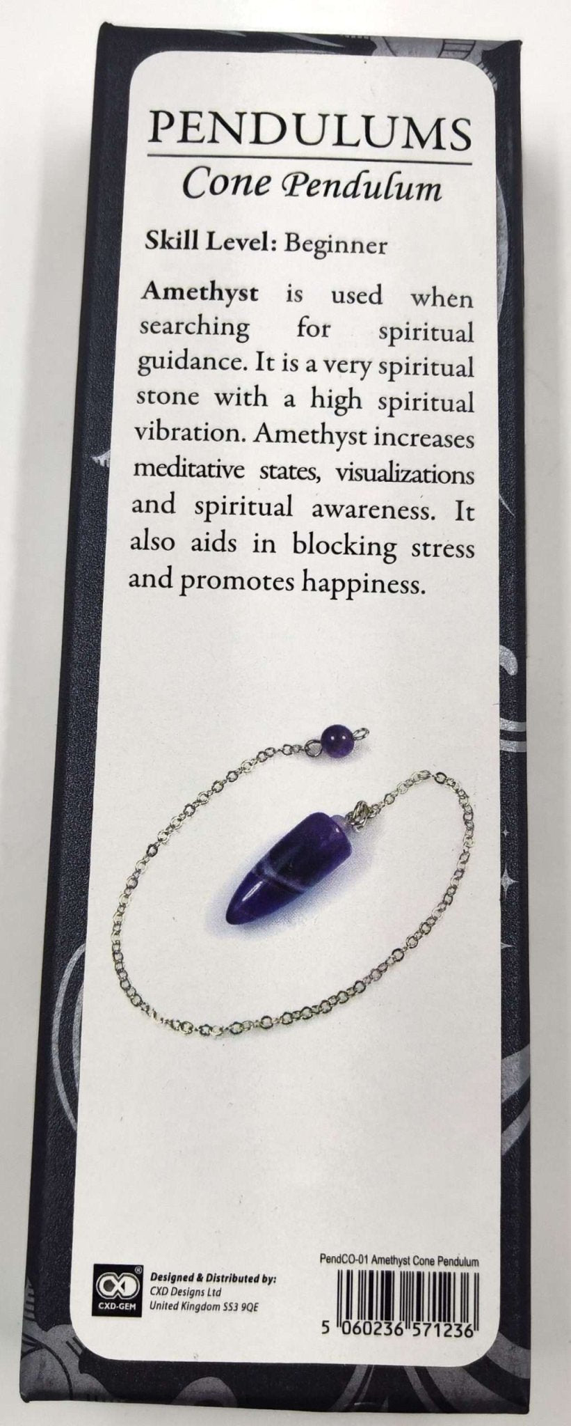 Cone Pendulum Amethyst - MarshallsHealthShop
