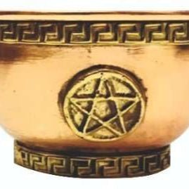 Copper Offering Bowl Pentagram - MarshallsHealthShop