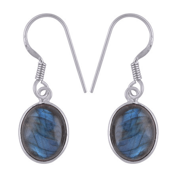 Coro Jewellery Labradorite on Hoop Sterling Silver  SKU: ELAB513