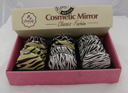 Cosmetic Zebra Print Mirror's - 1st Stop Marshall's Health Shop, Gift Shop! - Heath and Natural Therapy New Brighton Christchurch - Naturopath