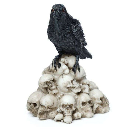 Crow Standing on Pile of Skulls - MarshallsHealthShop