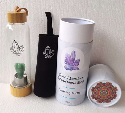 Crystal Bottle Aventurine Angel - 1st Stop Marshall's Health Shop, Gift Shop! - Heath and Natural Therapy New Brighton Christchurch - Naturopath