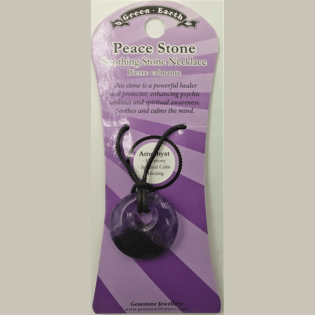 Crystal Donut Pendant Amethyst - MarshallsHealthShop