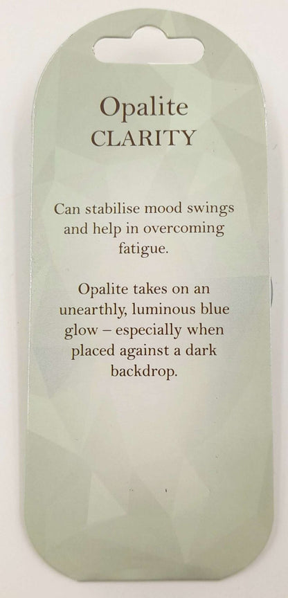 Crystal Keyring - Opalite - Clarity - MarshallsHealthShop