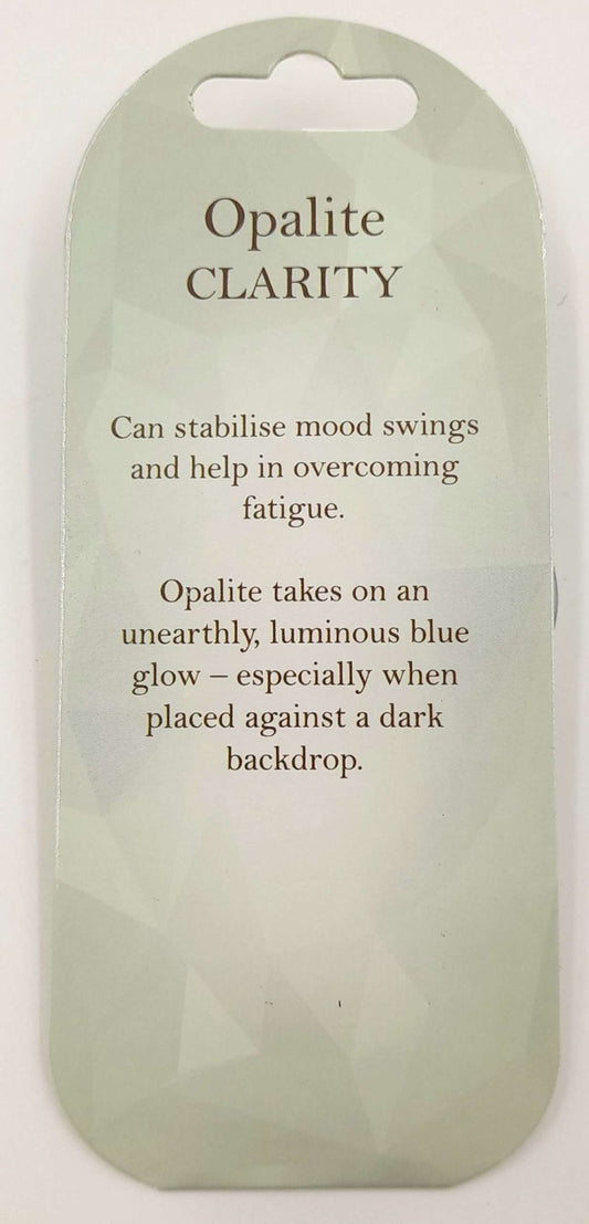 Crystal Keyring - Opalite - Clarity - MarshallsHealthShop