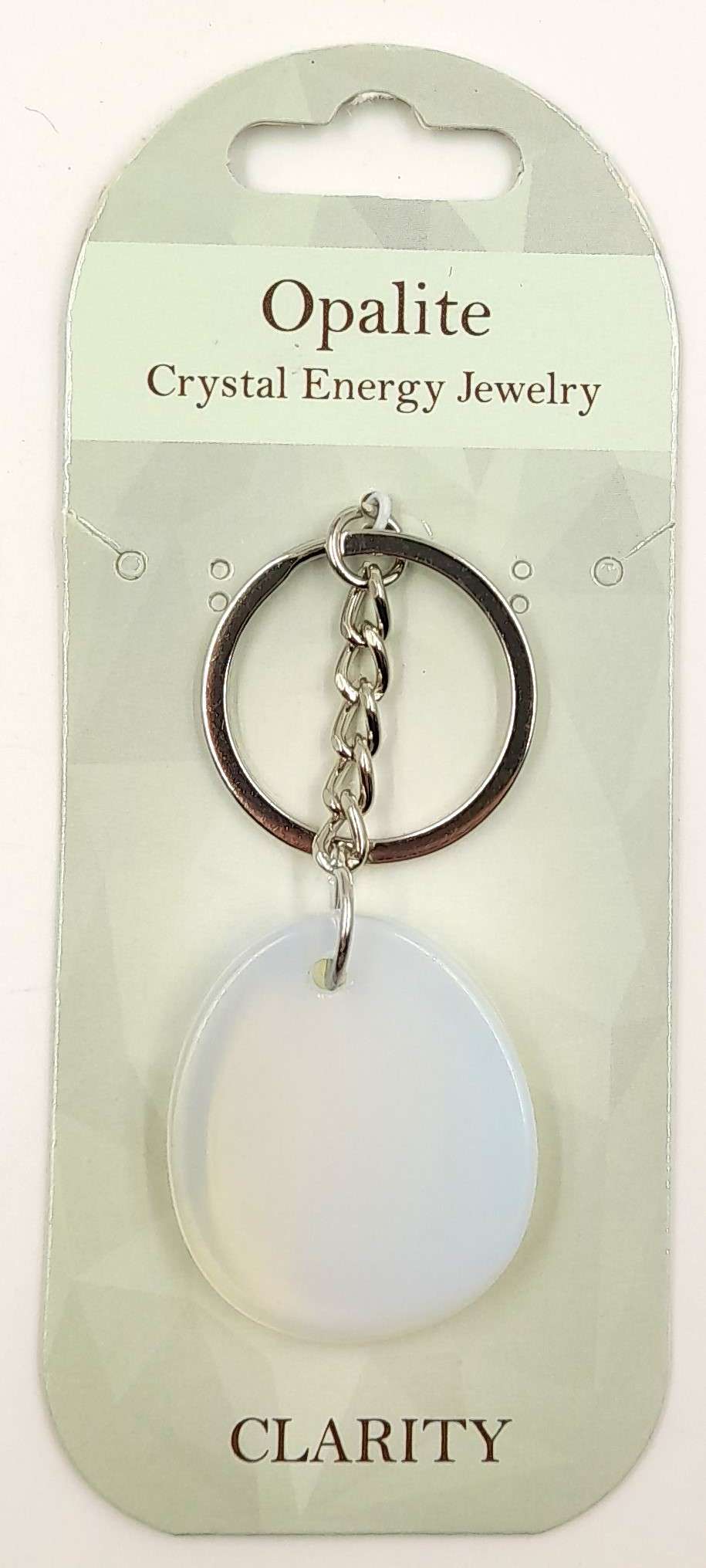 Crystal Keyring - Opalite - Clarity - MarshallsHealthShop