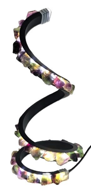 Crystal LED Lamp Fluorite# - 1st Stop Marshall's Health Shop, Gift Shop! - Heath and Natural Therapy New Brighton Christchurch - Naturopath#