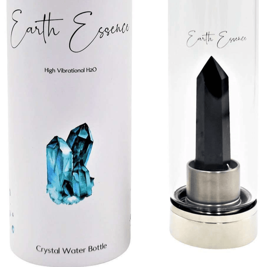 Crystal Point Bottle Obsidian - 1st Stop Marshall's Health Shop, Gift Shop! - Heath and Natural Therapy New Brighton Christchurch - Naturopath