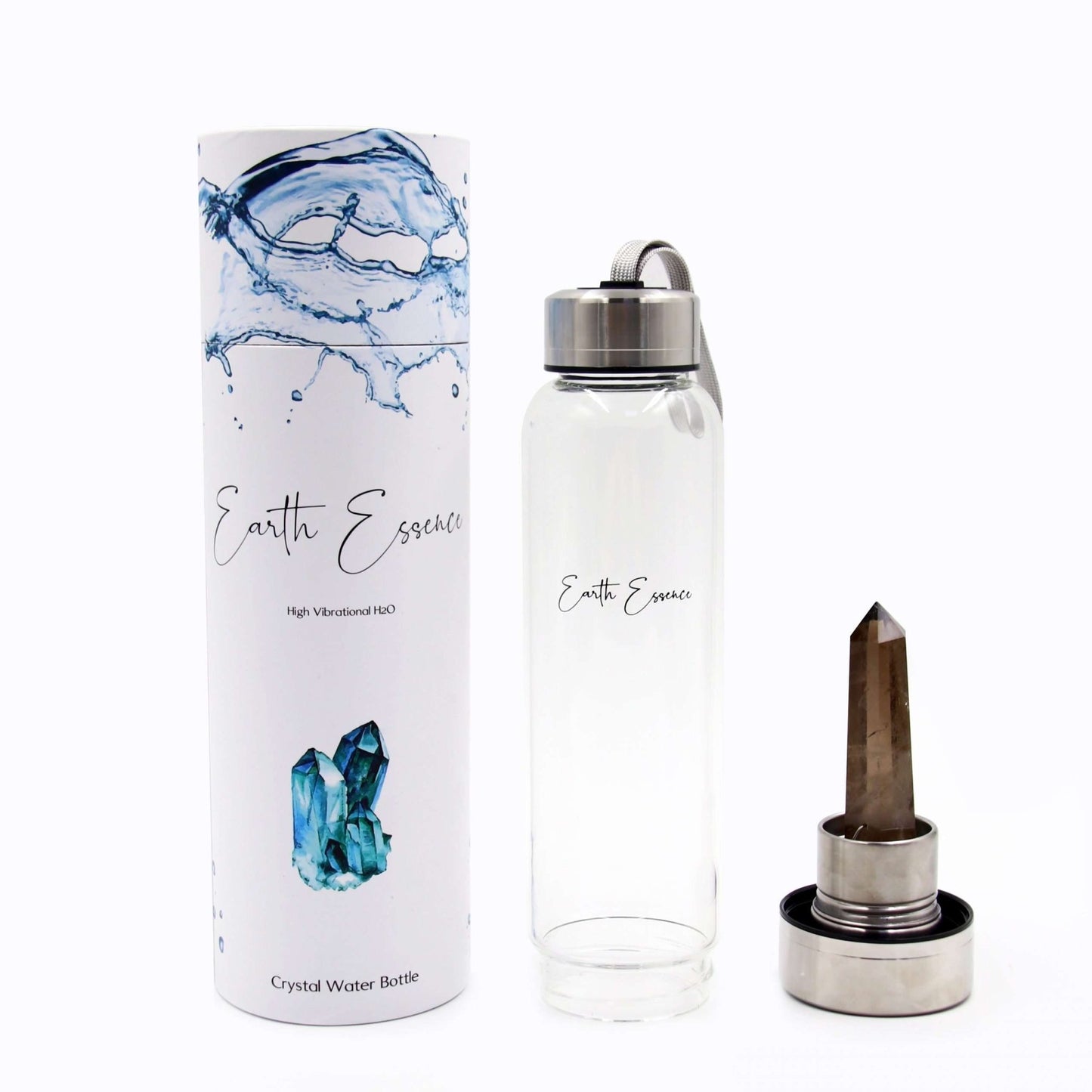Crystal Point Bottle Smoke Quartz - MarshallsHealthShop