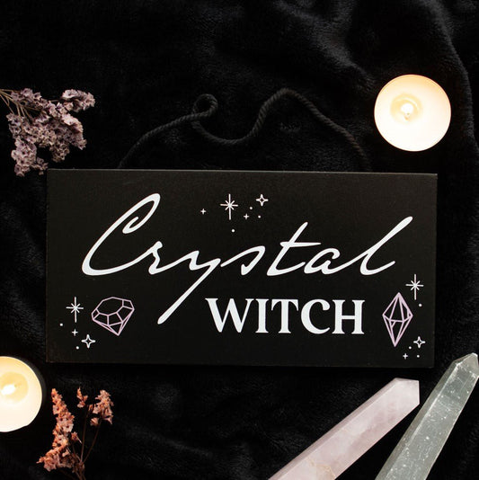 Crystal Witch Hanging Sign - MarshallsHealthShop