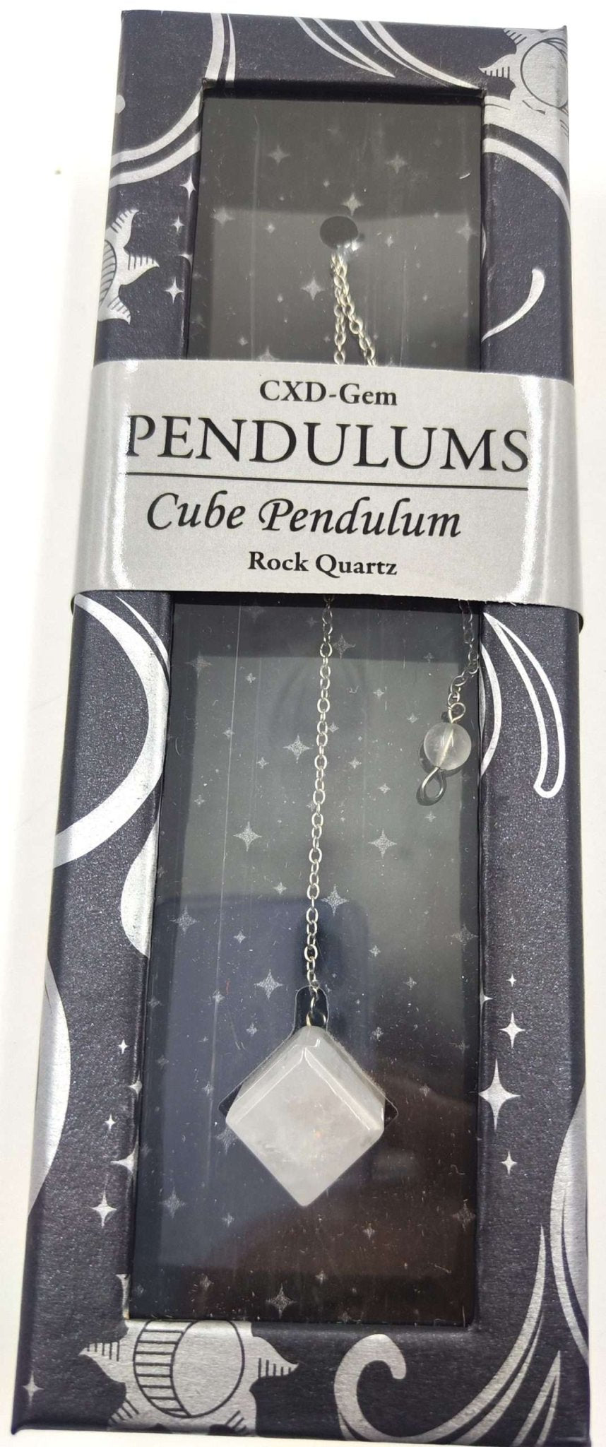 Cube Pendulum Clear Quartz - MarshallsHealthShop