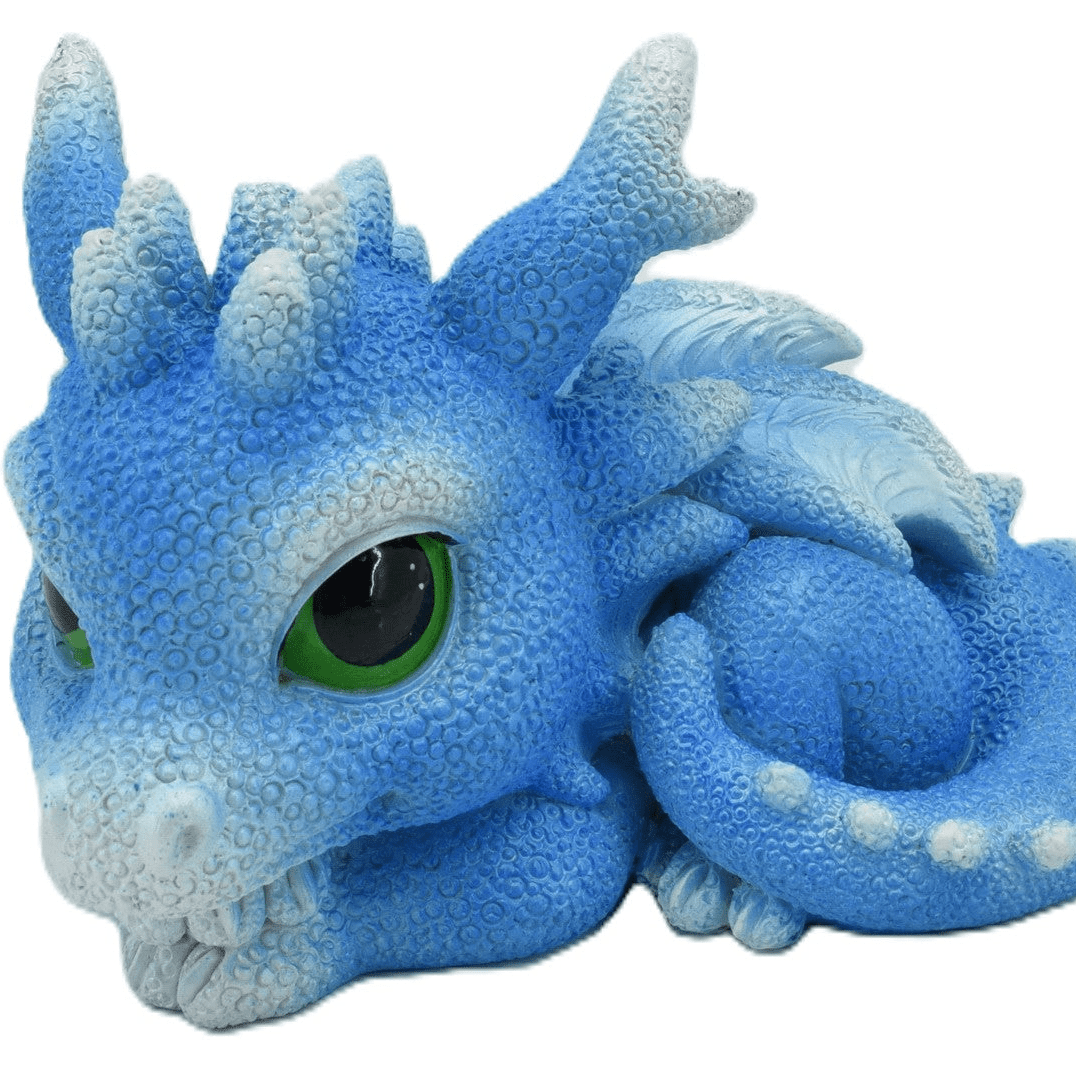 Cute Blue Resting Dragon - MarshallsHealthShop