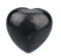 Shungite Heart Black