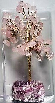 Large Gemstone Tree Crystal Rose Quartz