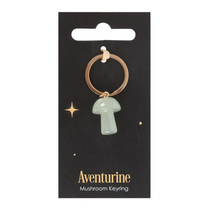 Keyring Aventurine Mushroom