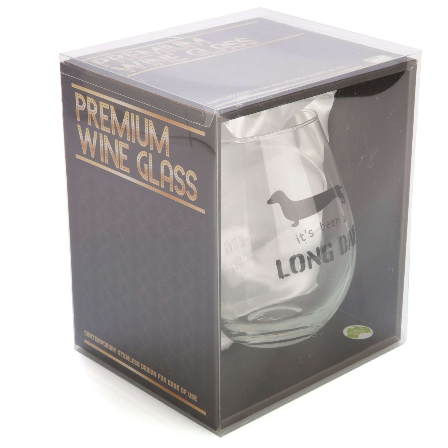 Dachshund Stemless Wine Glass - MarshallsHealthShop