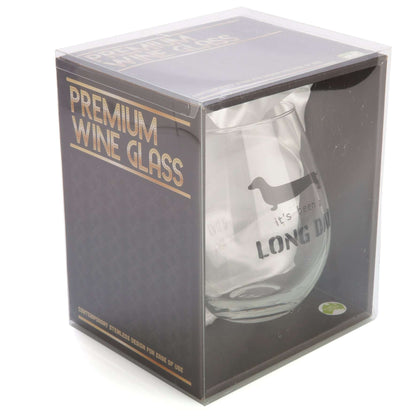 Dachshund Stemless Wine Glass - MarshallsHealthShop