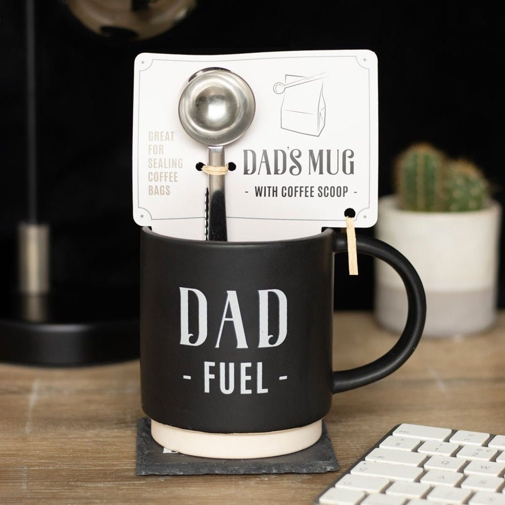 Dad Fuel Ceramic Mug/Metal Coffee Scoop - MarshallsHealthShop