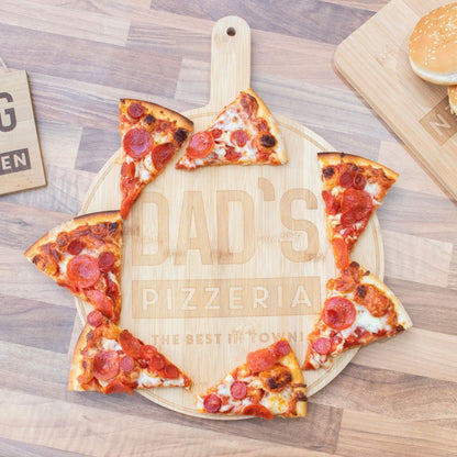 Dad's Pizzeria Wooden Pizza Board - MarshallsHealthShop