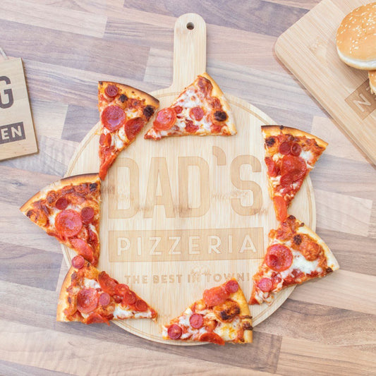 Dad's Pizzeria Wooden Pizza Board - MarshallsHealthShop
