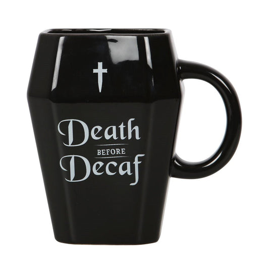 Death Before Decaf Coffin Mug - MarshallsHealthShop