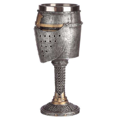 Decorative Medieval Helmet and Chain Mail Goblet
Height 19cm Width 8.5cm Depth 9cm
1st Stop, Marshall's Health Shop, Gift Shop!

SKU: KN187