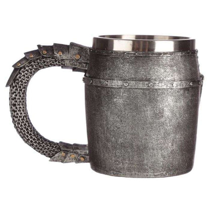 Decorative Medieval Helmet and Chain Mail Tankard - MarshallsHealthShop
