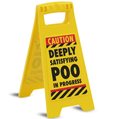 Desk Warning Sign Satisfying Poo - 1st Stop Marshall's Health Shop, Gift Shop! - Heath and Natural Therapy New Brighton Christchurch - Naturopath