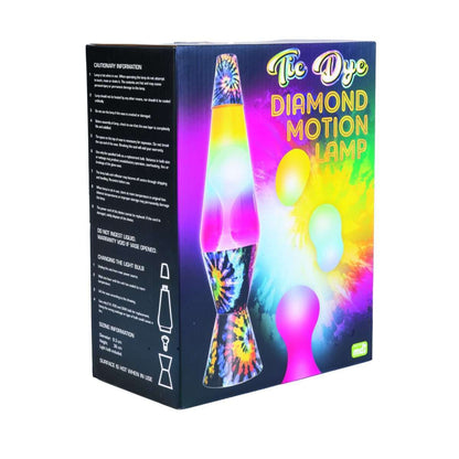 Diamond Motion Lamp Tie Dye - 1st Stop Marshall's Health Shop, Gift Shop! - Heath and Natural Therapy New Brighton Christchurch - Naturopath