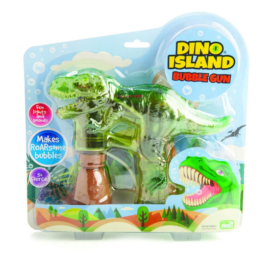 Dino Island Battery Operated T - Rex Bubble Gun - MarshallsHealthShop