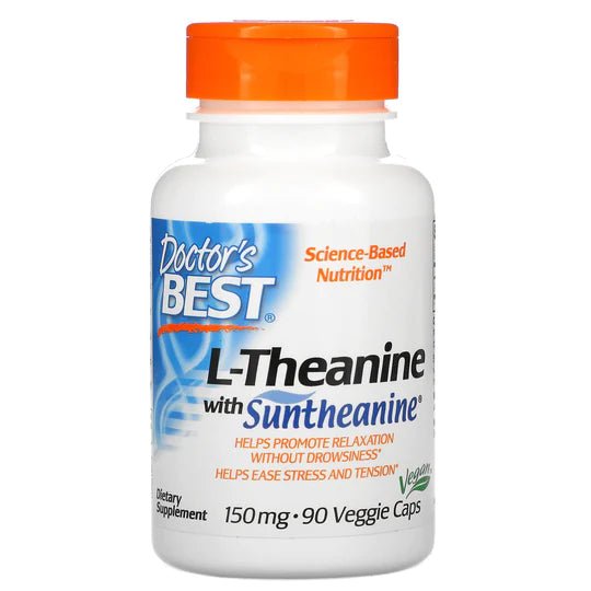 Doctor's Best L - Theanine with Suntheanine, 150 mg, 90 Veggie Caps - 1st Stop Marshall's Health Shop, Gift Shop! - Heath and Natural Therapy New Brighton Christchurch - Naturopath
