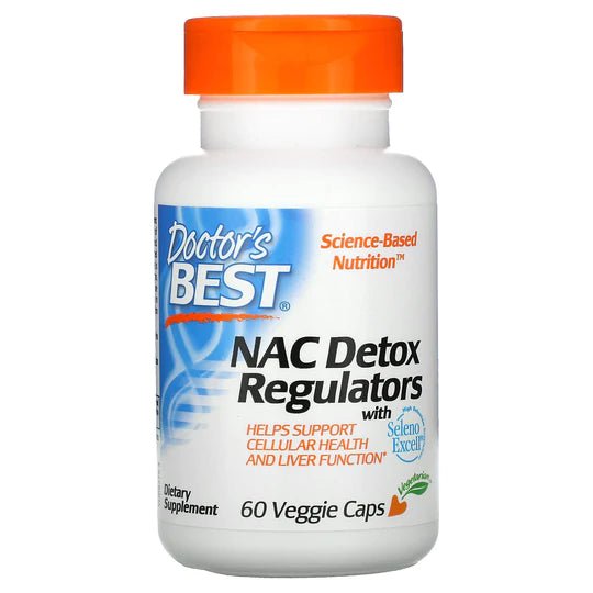 Doctor's Best NAC Detox Regulators 60 Veg Caps - 1st Stop Marshall's Health Shop, Gift Shop! - Heath and Natural Therapy New Brighton Christchurch - Naturopath