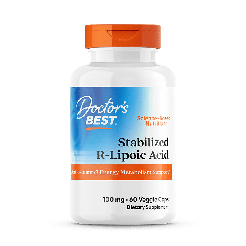 Doctor's Best Stabilized R - Lipoic Acid with BioEnhanced Na - RALA, 100 mg, 60 Veggie Caps - MarshallsHealthShop