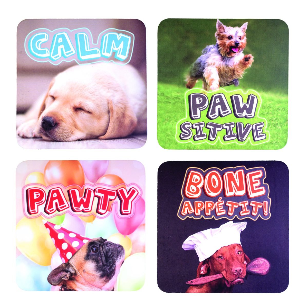 Dog Coasters Set - MarshallsHealthShop