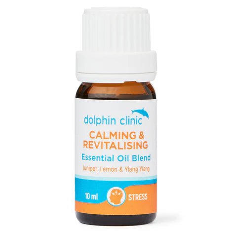 Dolphin Clinic Calming and Revitalising Blend Essential Oil 10ml - 1st Stop Marshall's Health Shop, Gift Shop! - Heath and Natural Therapy New Brighton Christchurch - Naturopath