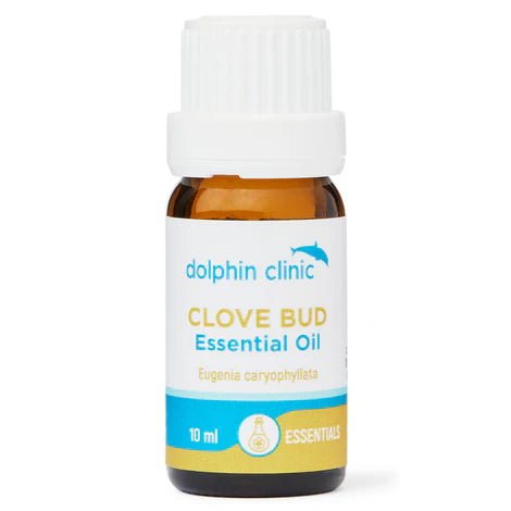 Dolphin Clinic Clove Bud Pure Essential Oil 10ml - 1st Stop Marshall's Health Shop, Gift Shop! - Heath and Natural Therapy New Brighton Christchurch - Naturopath