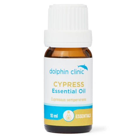Dolphin Clinic Cypress Pure Essential Oil 10ml - 1st Stop Marshall's Health Shop, Gift Shop! - Heath and Natural Therapy New Brighton Christchurch - Naturopath