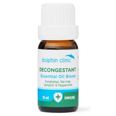 Dolphin Clinic Decongestant Blend Essential Oil 10ml - 1st Stop Marshall's Health Shop, Gift Shop! - Heath and Natural Therapy New Brighton Christchurch - Naturopath