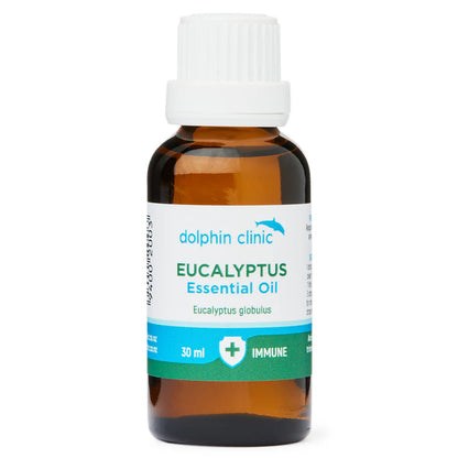 Dolphin Clinic Eucalyptus Pure Essential Oil 10ml - 1st Stop Marshall's Health Shop, Gift Shop! - Heath and Natural Therapy New Brighton Christchurch - Naturopath