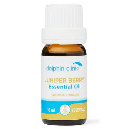Dolphin Clinic Juniper Berry Pure Essential Oil 10ml - 1st Stop Marshall's Health Shop, Gift Shop! - Heath and Natural Therapy New Brighton Christchurch - Naturopath