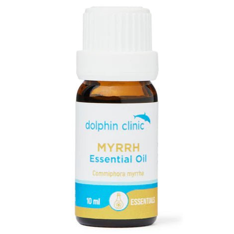 Dolphin Clinic Myrrh Pure Essential Oil 10ml - 1st Stop Marshall's Health Shop, Gift Shop! - Heath and Natural Therapy New Brighton Christchurch - Naturopath