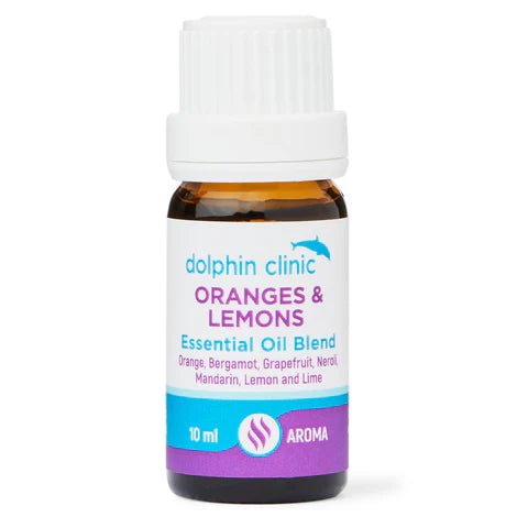 Dolphin Clinic Oranges and Lemons Blend Essential Oil 10ml - 1st Stop Marshall's Health Shop, Gift Shop! - Heath and Natural Therapy New Brighton Christchurch - Naturopath